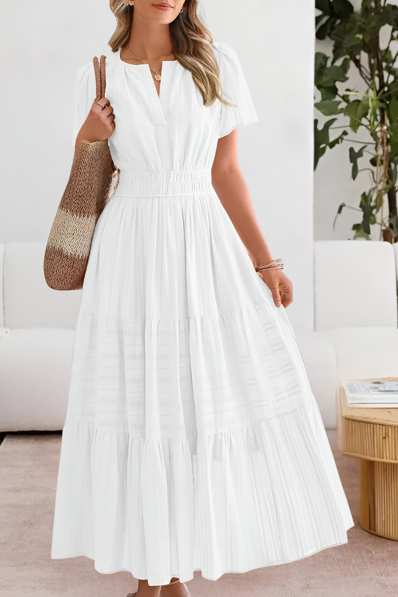 FREYA – ABITO MAXI TIERED CON FASCINO BASSO IL SOL