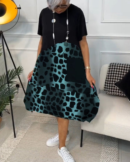 Olivia | Abito Casual Stampato con tasche
