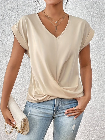Sanne Maglietta Casual di collo a V