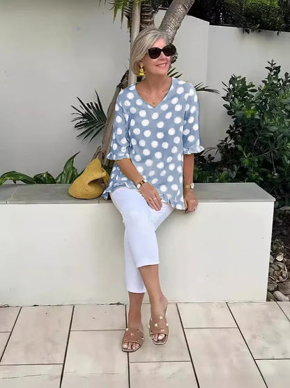 Lucienne – Blusa di V con Stile
