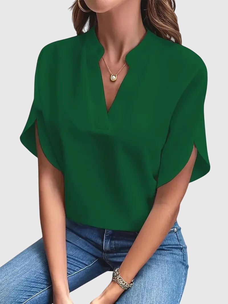 Beatrix™ | Camicia V di Collo Morbido ed elegante