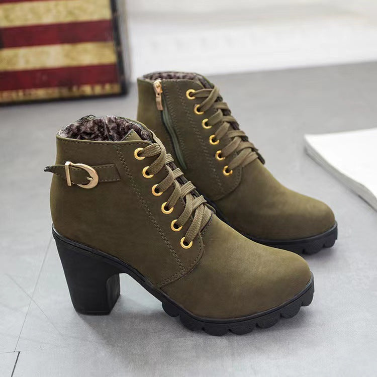 Stivaletti con Tacco Chunky da donna