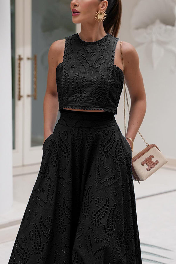 Completo in pizzo Maura