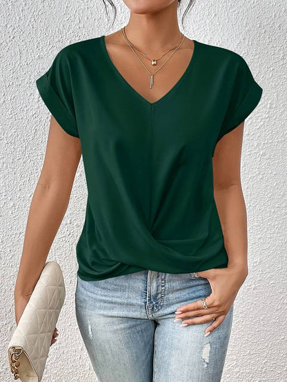 FIONA™ - TOP ESTIVE CON MANICHE CORTE
