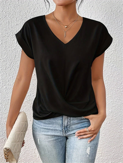 T-Camicia Casual V-Neck Sanne