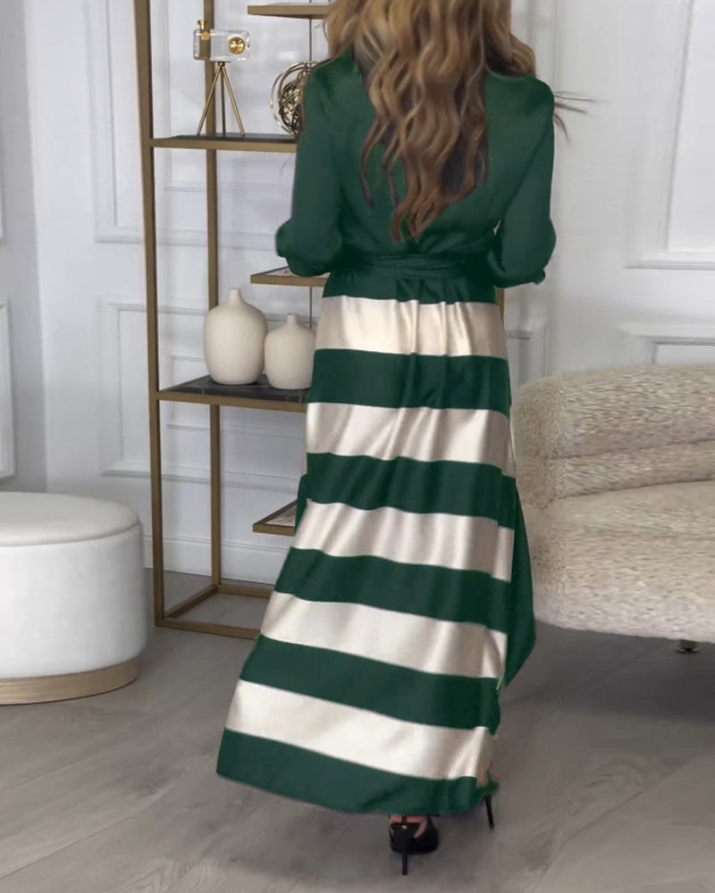 Ariana - Abito di Eleganza A righe