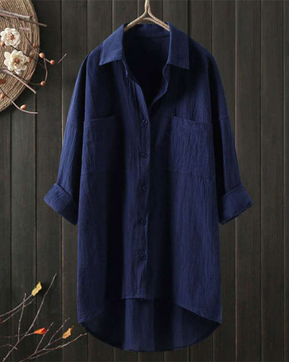 Olivia™ | Blusa Comoda e Larga di Tinta unita
