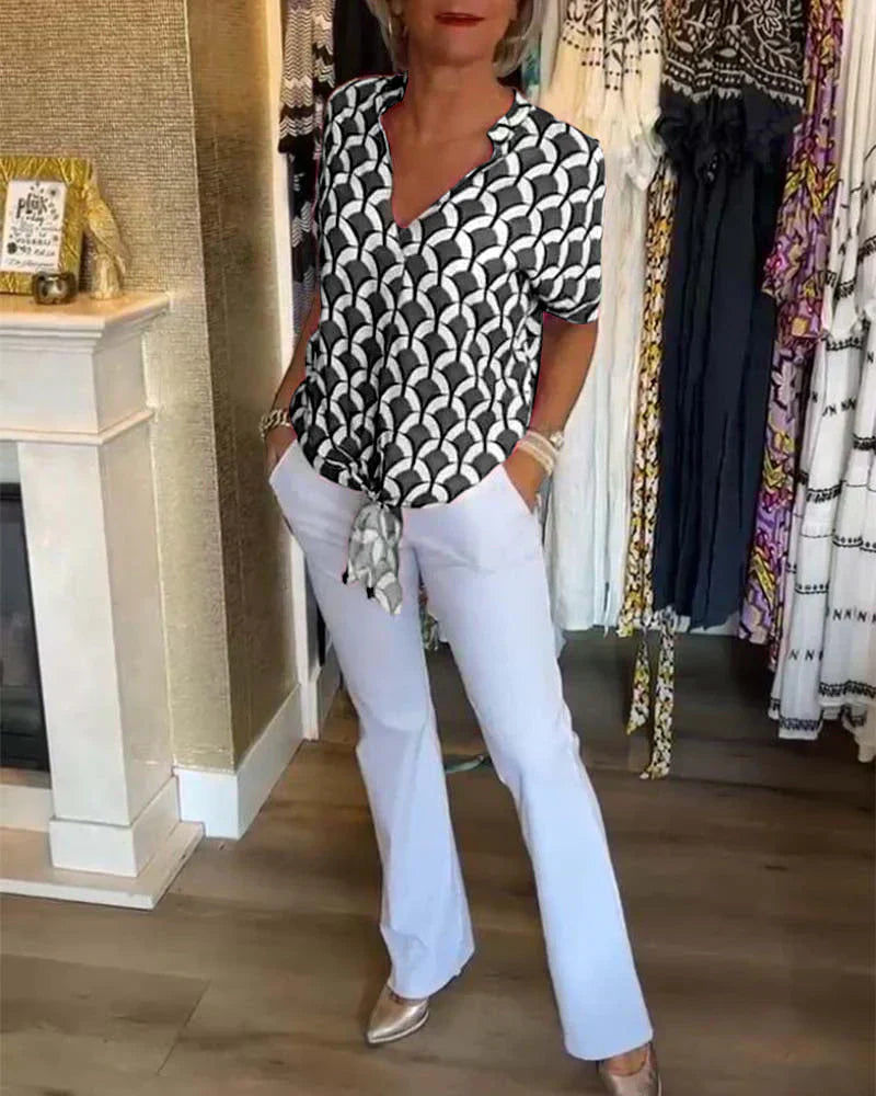 BLUSA STAMPATA ELEGANTE SOLVEIG
