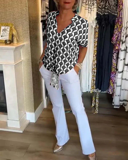 BLUSA STAMPATA ELEGANTE SOLVEIG