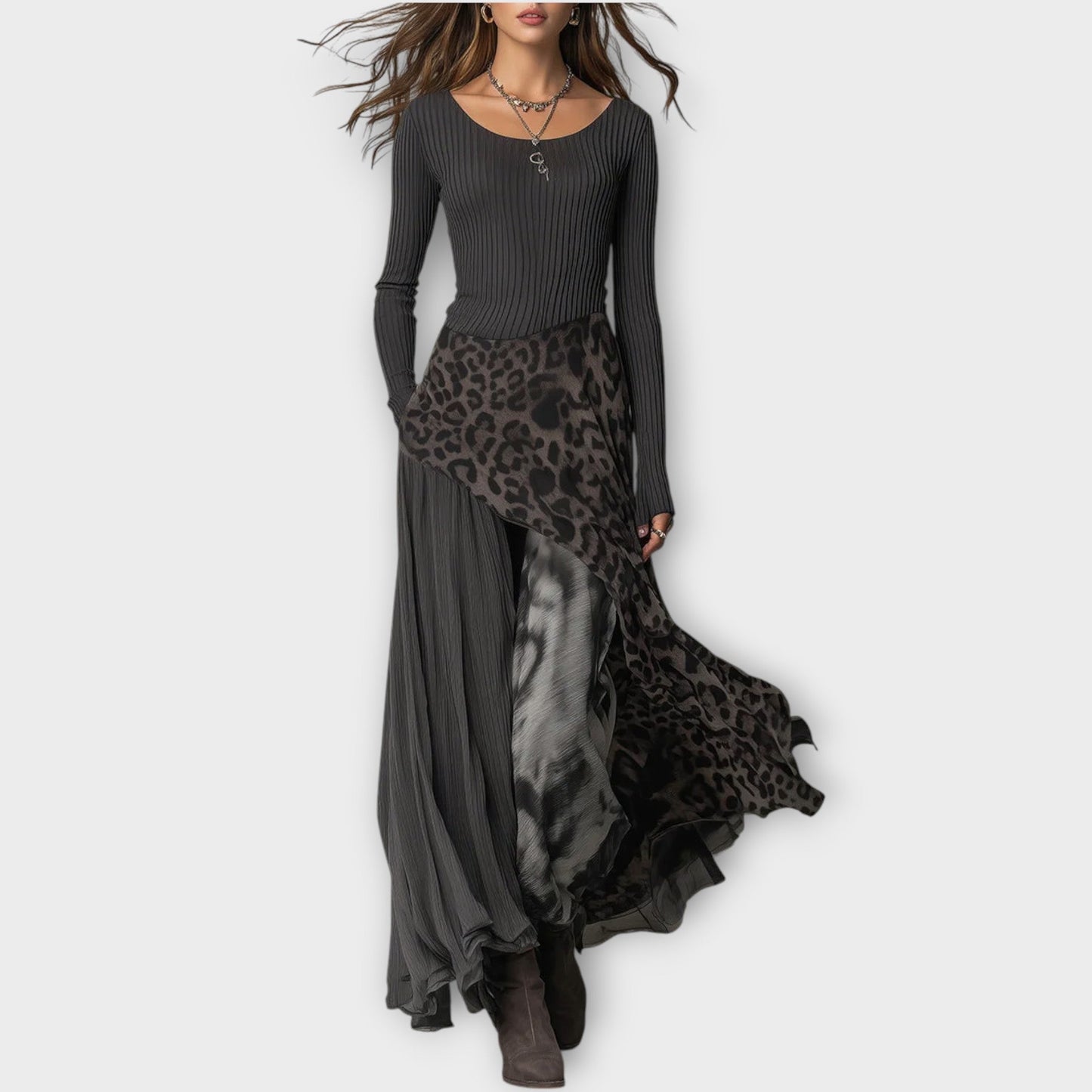 Abito maxi Wild Elegance