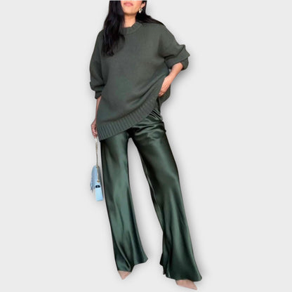 Set Satinado in Maglia Lussuoso e Rilassato