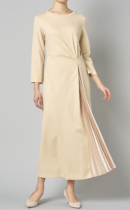 Abito in maglia con Pliegues Laterales