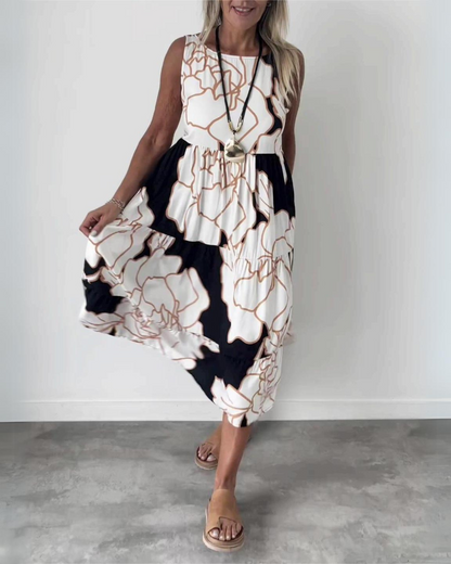 GRACE - ABITO BOHO FLOREALE ELEGANTE