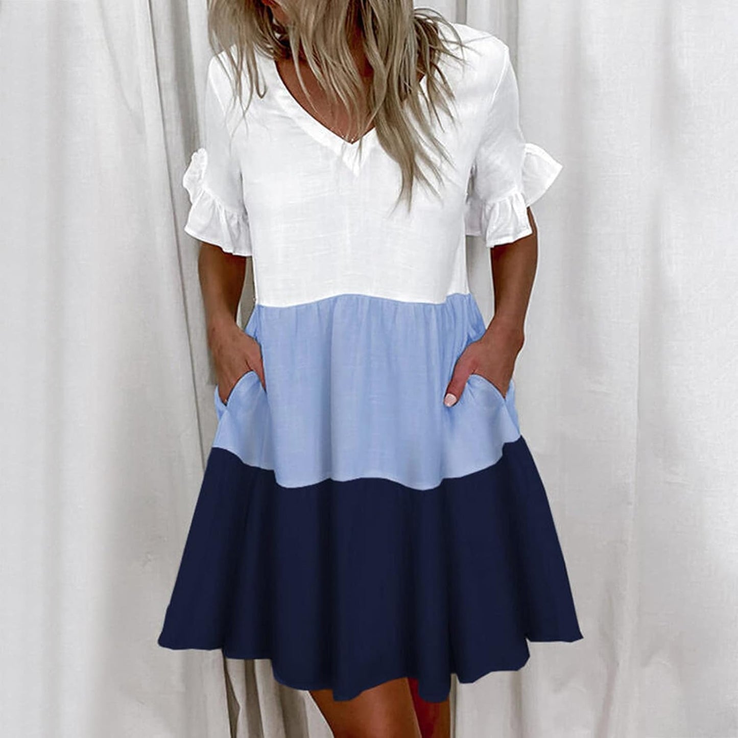 Aliah™ - Abito con Fascino a Righe
