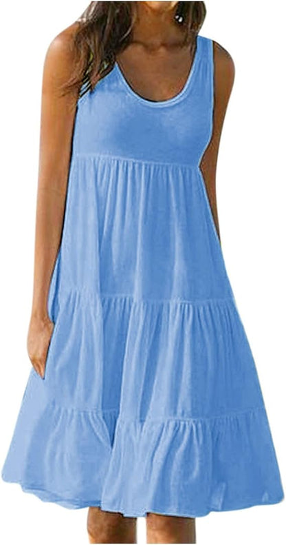 Layla™ - Mini Abito Senza maniche Boho