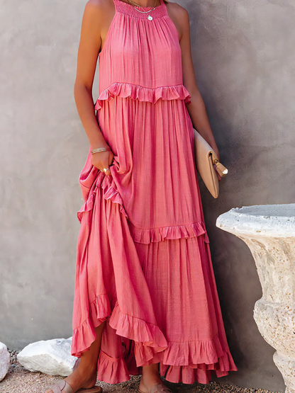 Mabel - Abito maxi con volant
