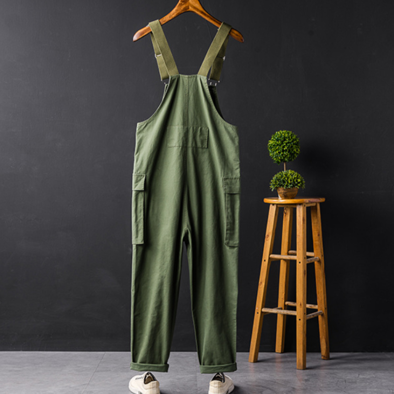Wrenna | Pantalone Salopette di Cotone Premium