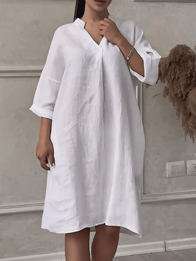 Aeris™ - Abito V-Collo Naturale