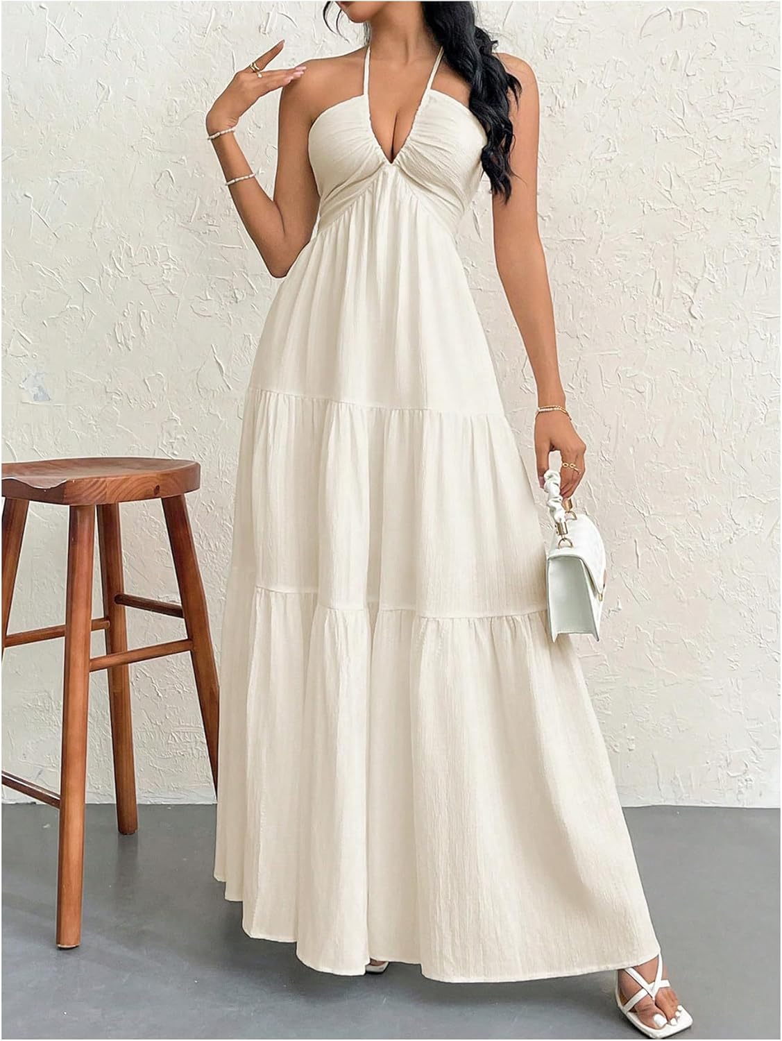 Abito maxi Fluido Elegante - Taglio Afinante e Confortevole