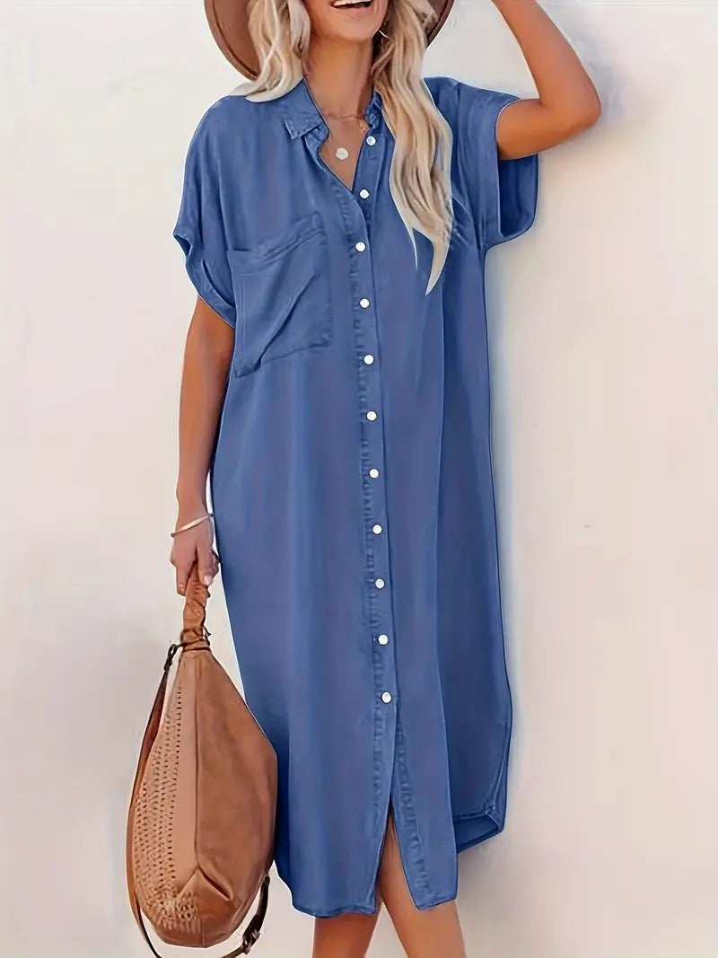 Samira-Abito camisero con tasche fijos
