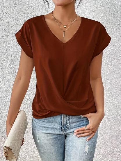Sanne Maglietta Casual di collo a V