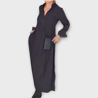 Abito Maxi con Collo Rilassato