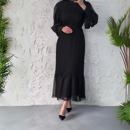 Abito da sera Elegante Otoñal con Dettagli di Tul