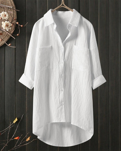 Olivia™ - Blusa Larga e Comoda di Tinta unita