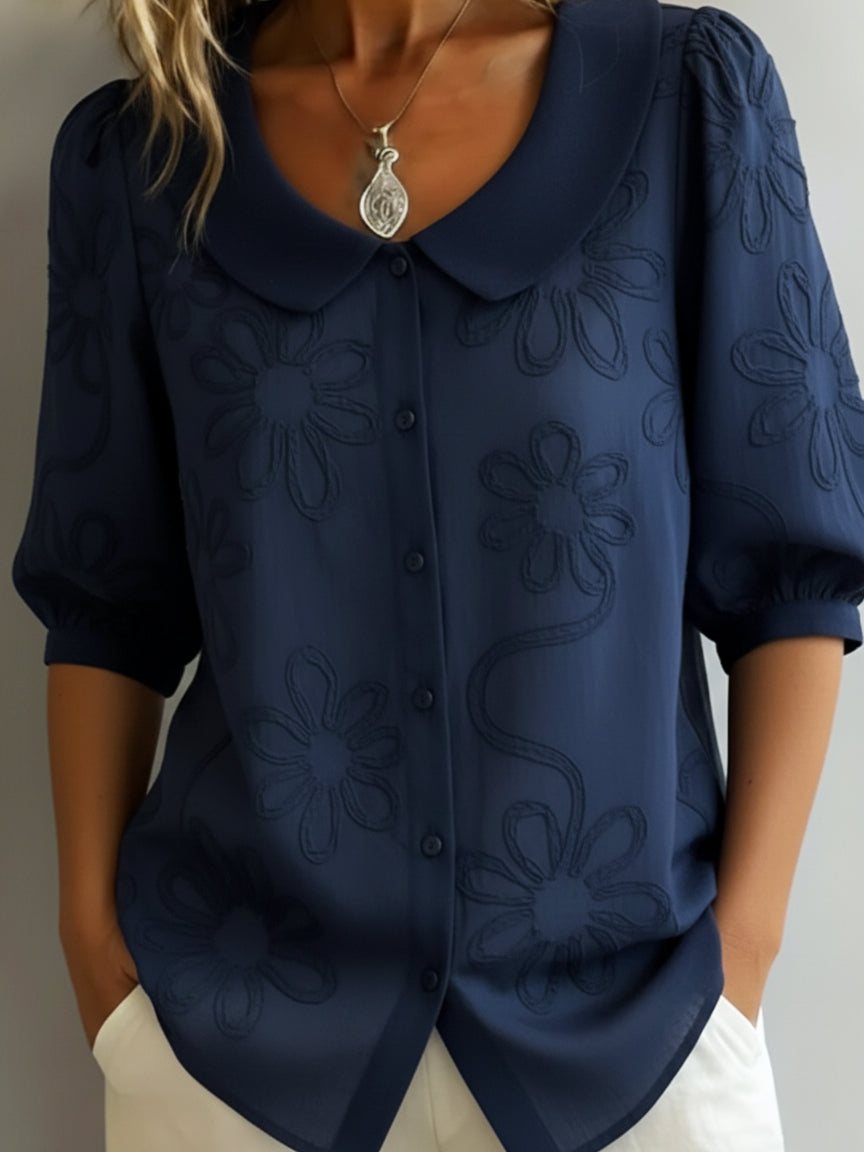 Aurélie — Blusa leggera floreale eleganza naturale