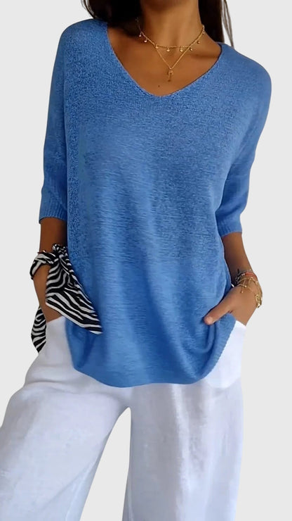 Cassandra™ | Top elegante di collo a V