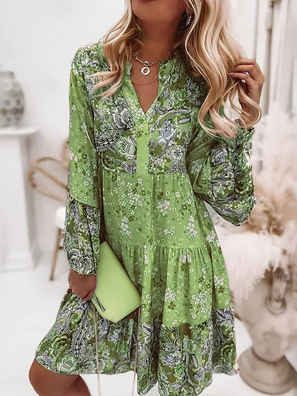 Danika | Abito Boho Impreso