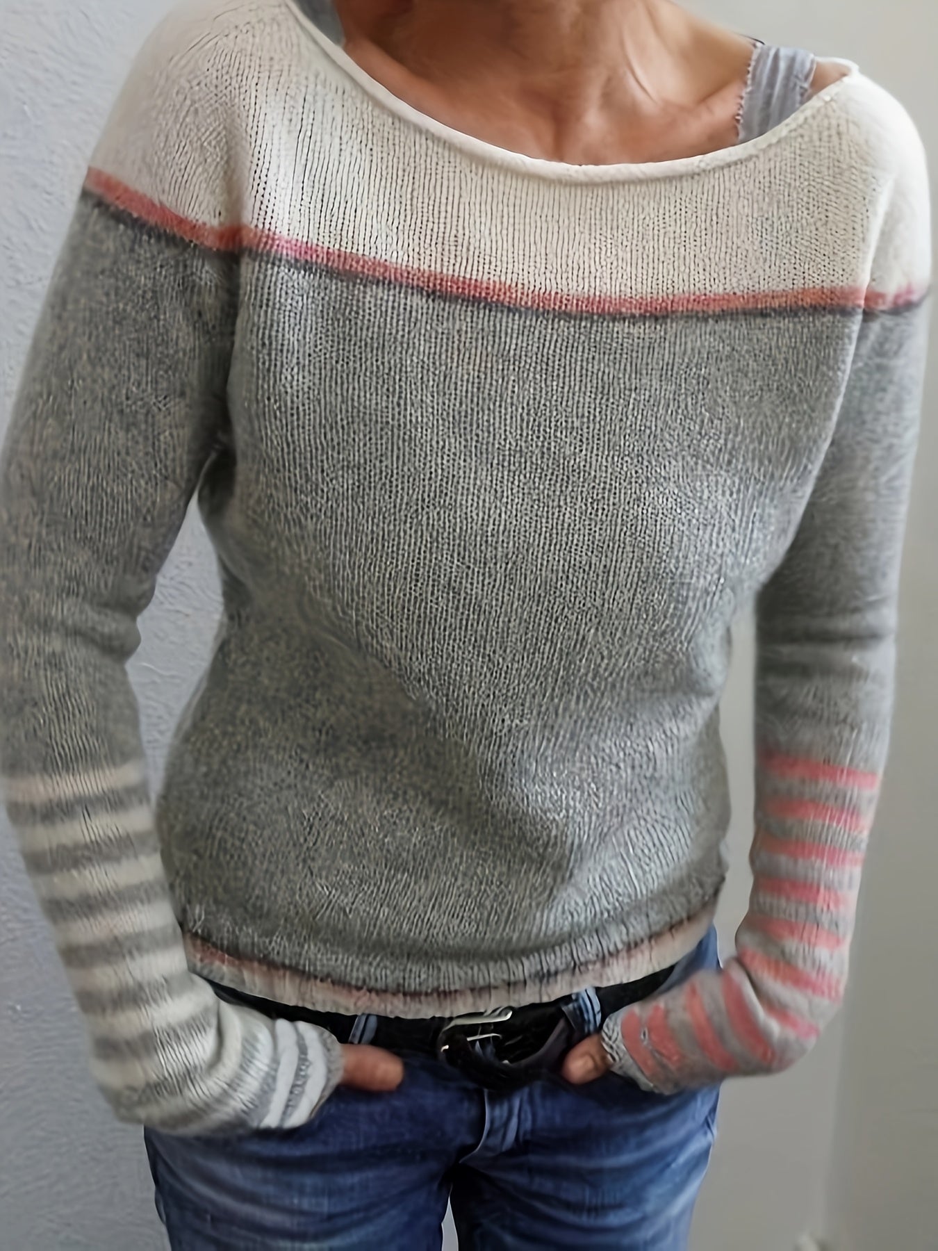 Katharina - Maglione di Righe a maniche lunghe