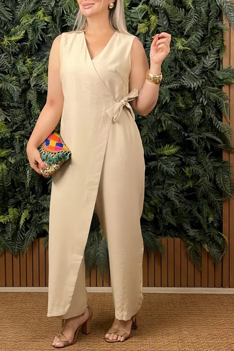 KAELANI – TUTA CASUAL DI DONNA CON SCOLLO A V E SPALLINE CRUZADOS