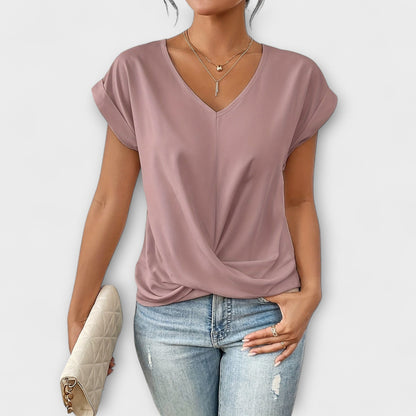 Carlinda | Top elegante con scollo a V