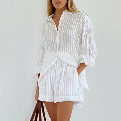 Yselia - Set di Camicia Abotonada e shorts