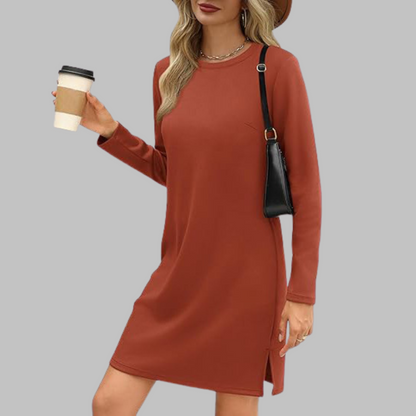 TATLO™ - Mini Abito casual di maniche lunghe e girocollo