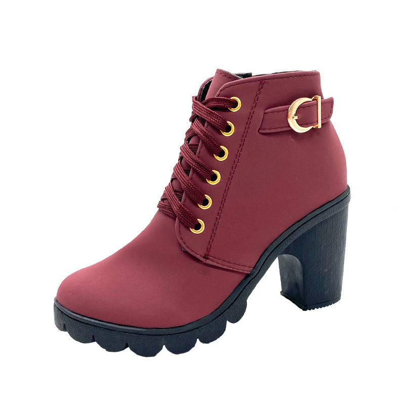 Stivaletti con Tacco Chunky da donna