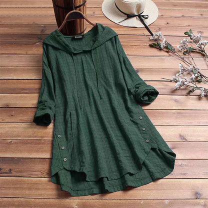 Blusa Antoinette Ternet con Capucha - Stile Quotidiano Comfortevole