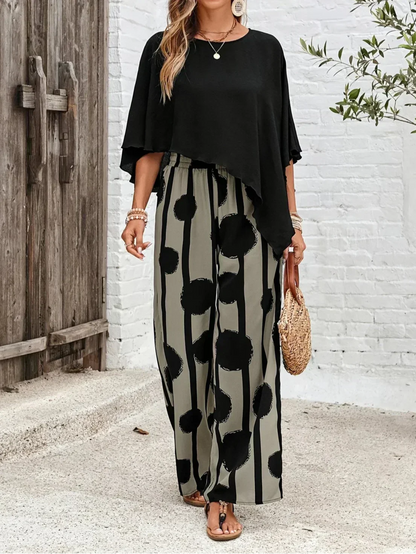 AALIYAH – SET DUE PEZZI CON VITA ELASTICIZZATA COMODA