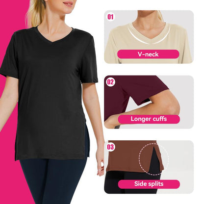 OLIVIA – MAGLIETTA V-NECK QUOTIDIANA (PACK DI 3)