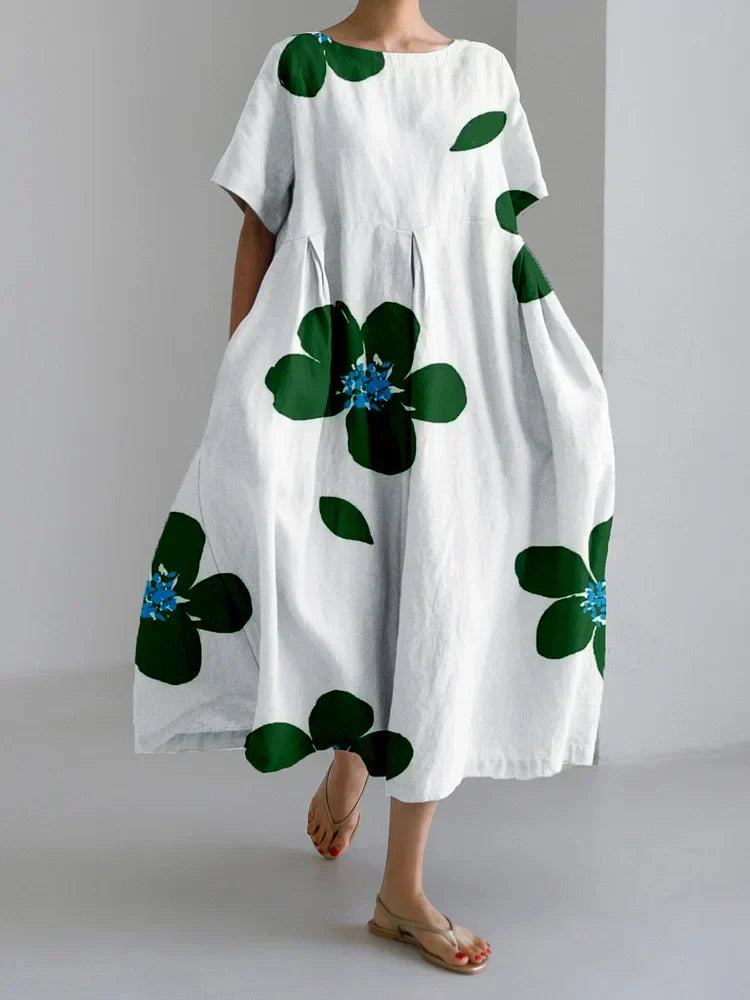 Ivy - Elegante Abito Midi botánico inspirado nella naturaleza
