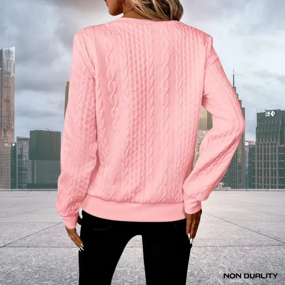 Gina - Maglione con zip con Cappuccio non-dualità