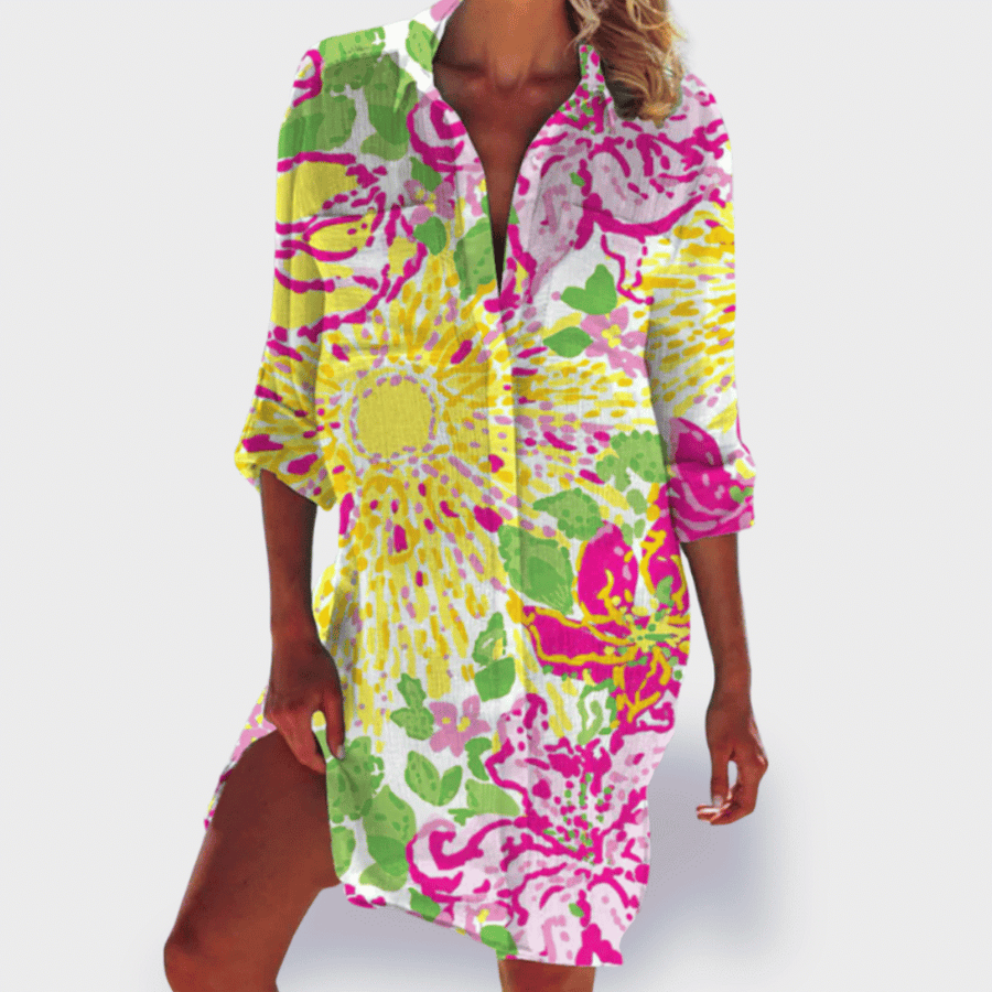 Tessa – Camicia di Impressione Vivace estive