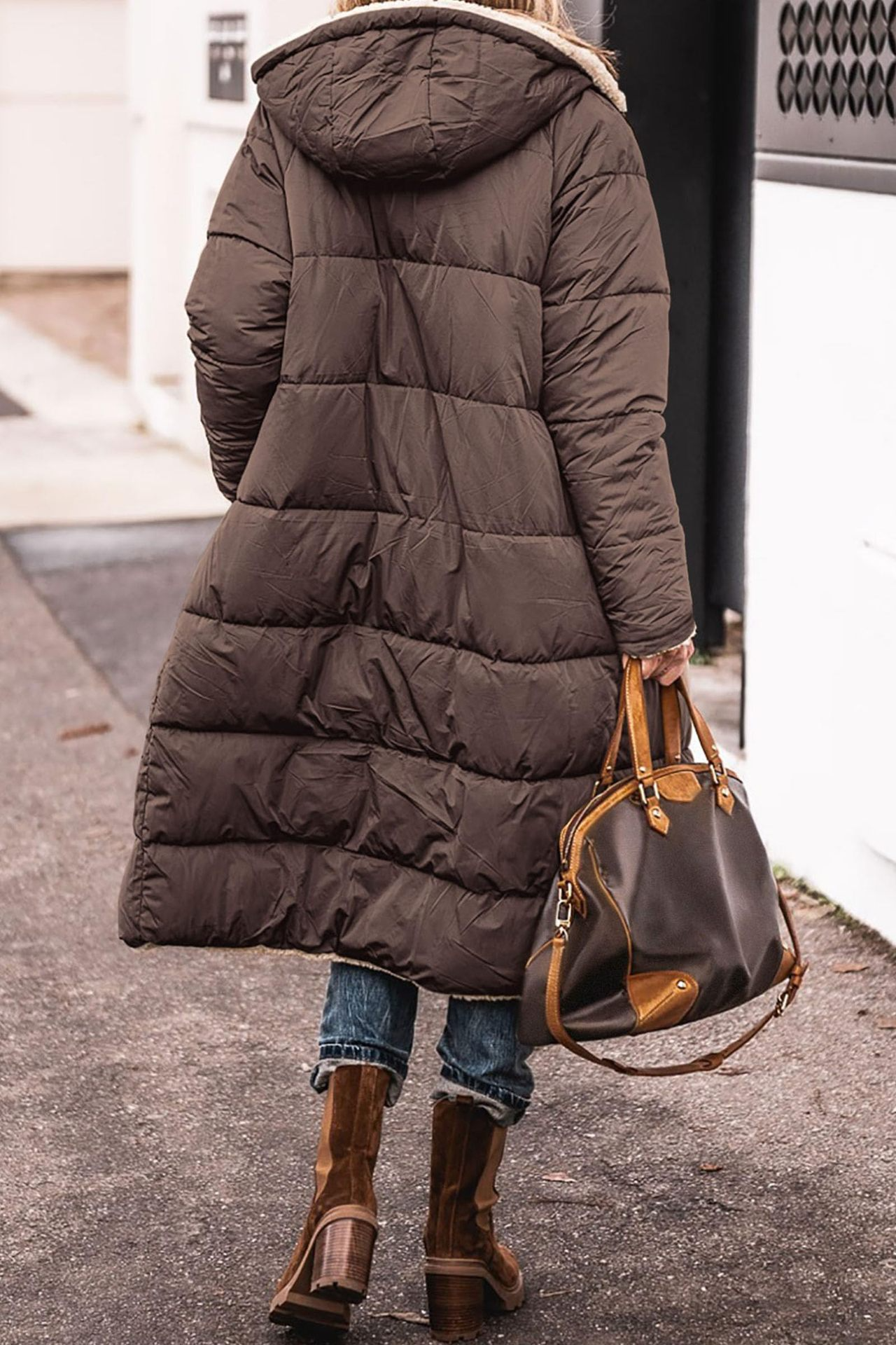 Johna – Cappotto reversibile di Sherpa Luxe