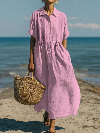 Alice™ | Abito chemisier di Bottoni in cotone