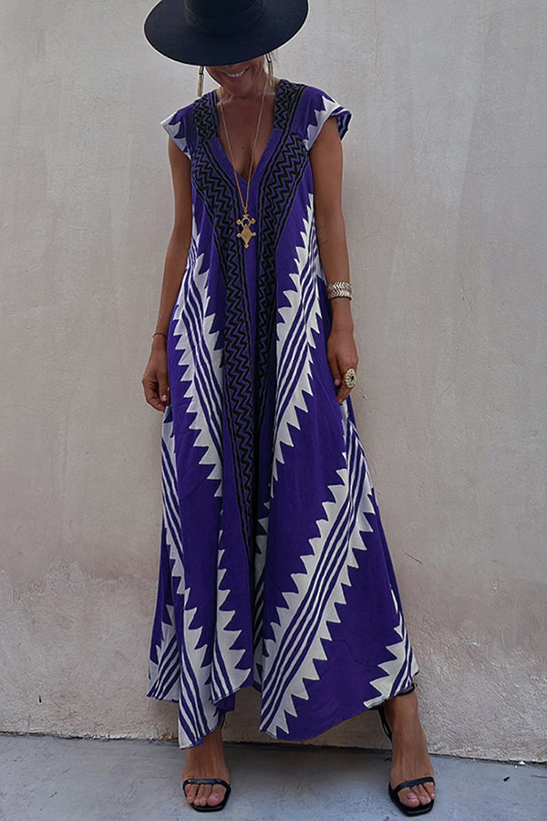 Camille | Abito Bohemio Casual con Scollo a V