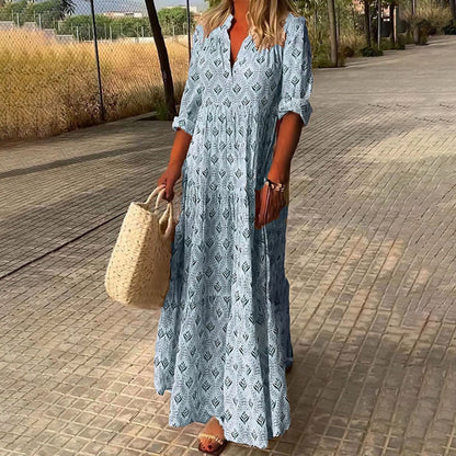 Nora - Abito maxi Boho Elegante