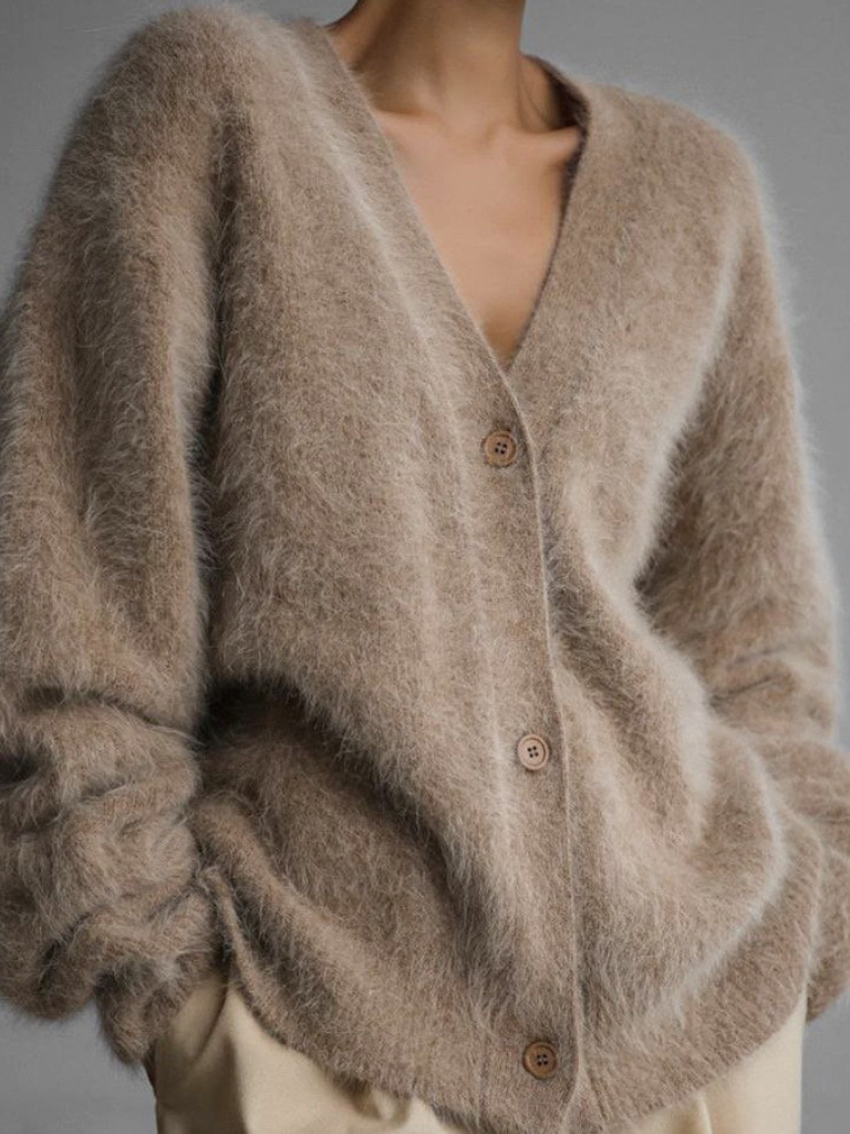 CARDIGAN AZZURRO LUXE FUZZY