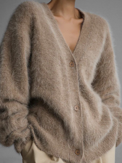 CARDIGAN AZZURRO LUXE FUZZY
