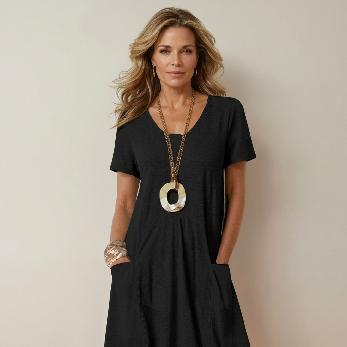 Oriane™ | Abito maxi Casual Fluido.
